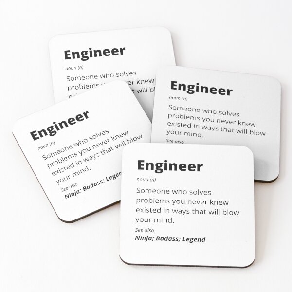 Item preview, Engineer - Ninja, Badass, Legend designed and sold by blueskygiftco.