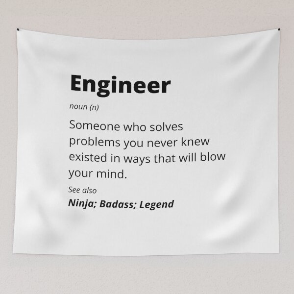 Item preview, Engineer - Ninja, Badass, Legend designed and sold by blueskygiftco.