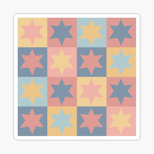Stars pattern Sticker