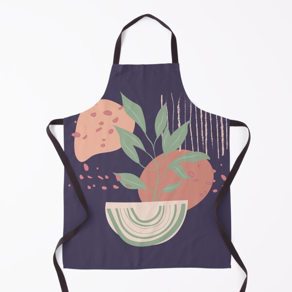 Item preview, Abstract shapes lines and plant leaves digital design illustration 56 designed and sold by MyBlackDreams.