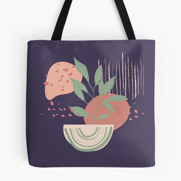 Item preview, Abstract shapes lines and plant leaves digital design illustration 56 designed and sold by MyBlackDreams.