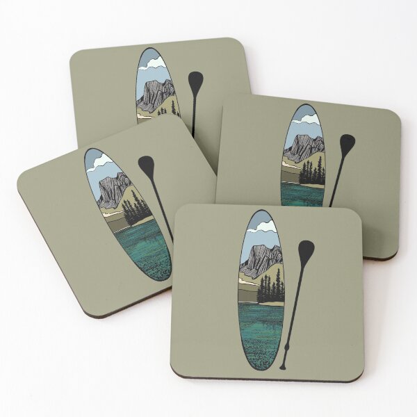 Item preview, Stand up paddle board - mountain lake vertical  designed and sold by NewBranchStudio.