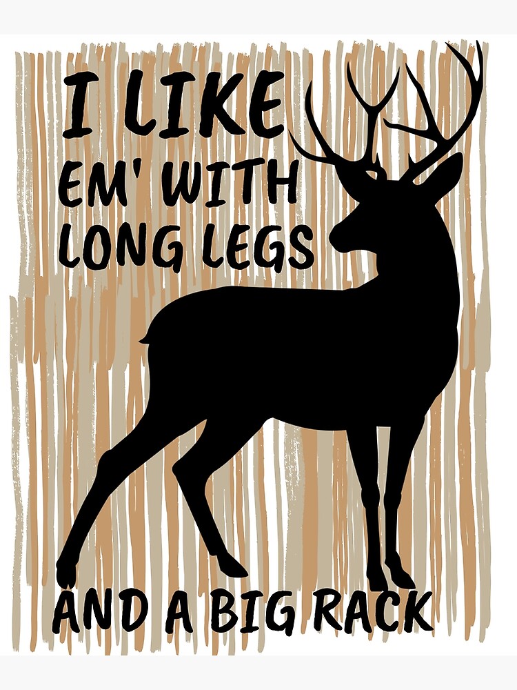 Meat eater loves hunting deer rifle Art Print by VIP Prime
