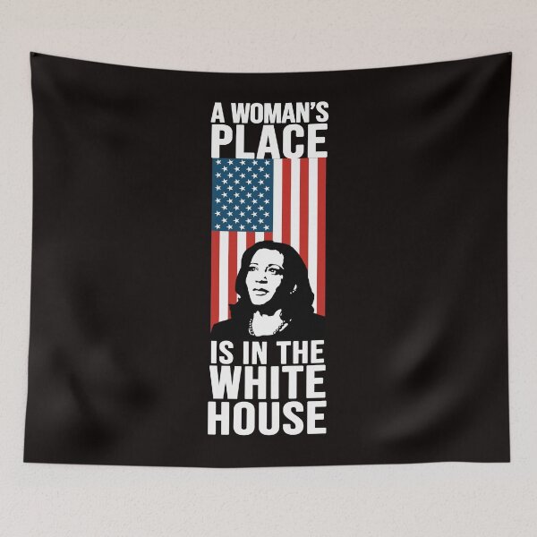 Item preview, a womans place is in the white house kamala harris vice president feminist quote 2021 inauguration designed and sold by GoodyLeo.
