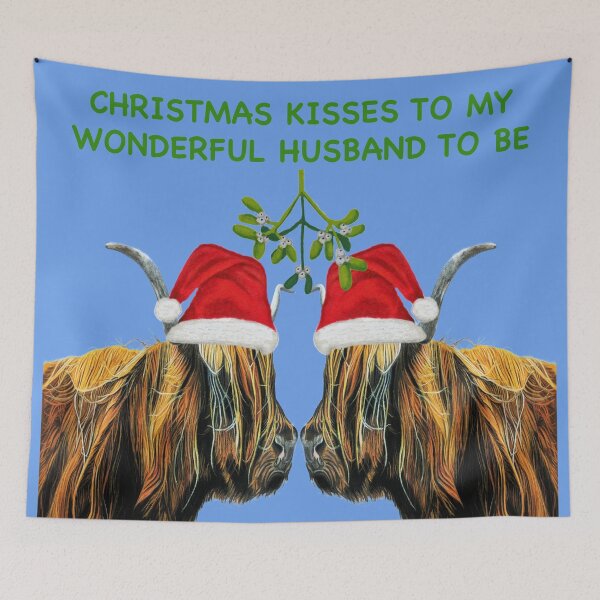 Item preview, Christmas Kisses to my wonderful husband to be - Christmas kisses to my wonderful fiancé  designed and sold by IslesArt.