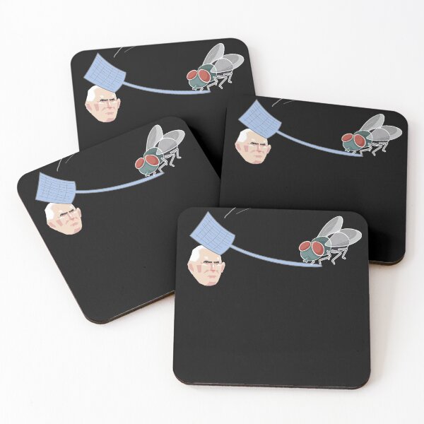 Item preview, Fly hits Mike Pence white Swatter Biden Harris 2020 debate designed and sold by Linery Brand.