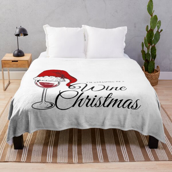 Item preview, Dreaming of a Wine Christmas, Christmas wine funny designed and sold by fairy-taler.