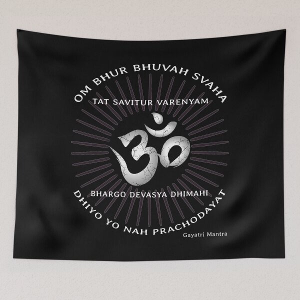 Item preview, Gayatri Mantra Yoga Clothing Spiritual Gift OM Symbol designed and sold by Renergie.