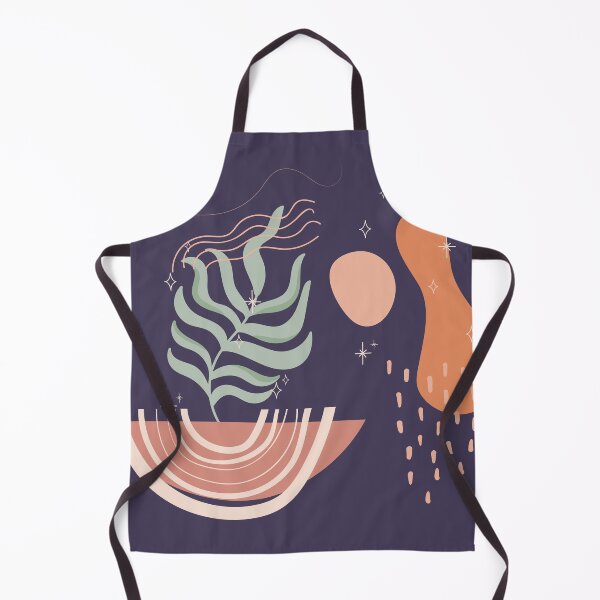 Item preview, Abstract shapes lines stars and tropical plant leaves digital design illustration 59 designed and sold by MyBlackDreams.