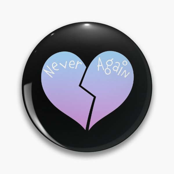 Item preview, Never Again Pastel Aesthetic Broken Heart designed and sold by TheBearandBunny.