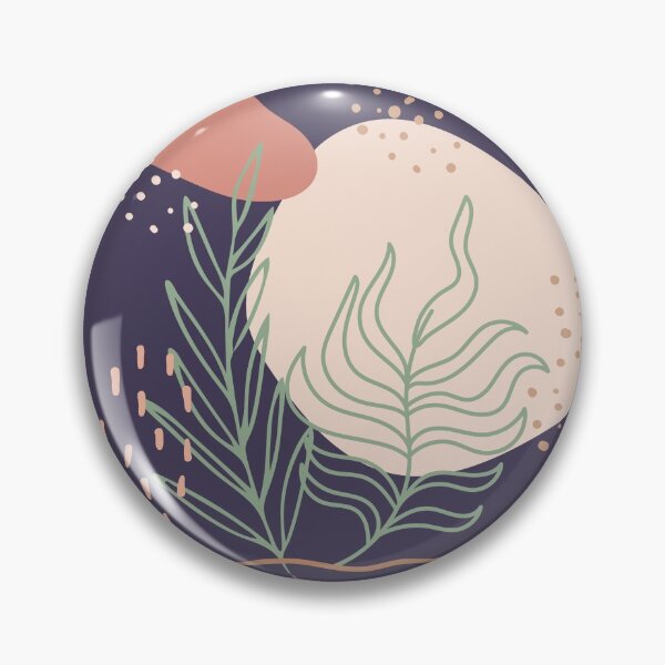 Item preview, Abstract shapes dots lines and tropical plants leaves digital design illustration 60 designed and sold by MyBlackDreams.