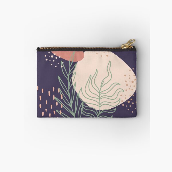 Item preview, Abstract shapes dots lines and tropical plants leaves digital design illustration 60 designed and sold by MyBlackDreams.