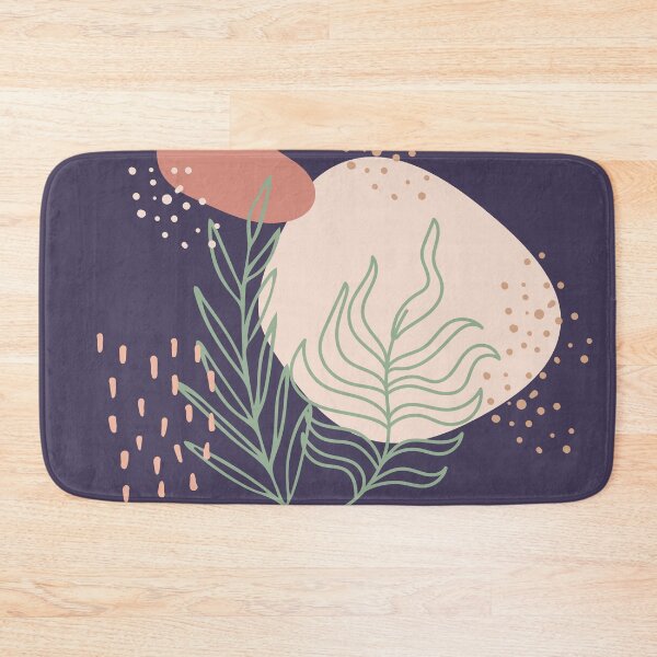Item preview, Abstract shapes dots lines and tropical plants leaves digital design illustration 60 designed and sold by MyBlackDreams.