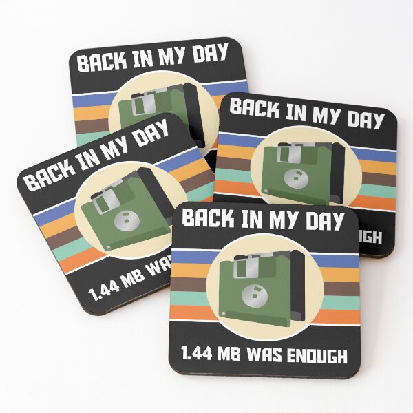 Item preview, Back in my Day 1. 44  was Enough Floppy Disc Gift for Coder  designed and sold by Rzelemenz.