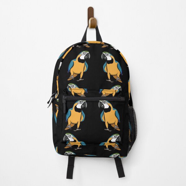 Item preview, Blue and Gold Macaw on Black Background designed and sold by Zurickdesigns.