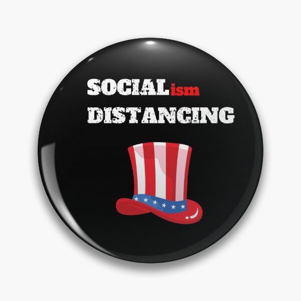 Item preview, SOCIALISM DISTANCING , Anti Socialism , Funny Social Distancing designed and sold by BECOOOL.