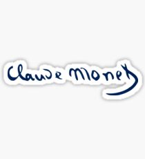 Claude Monet - Signature Sticker