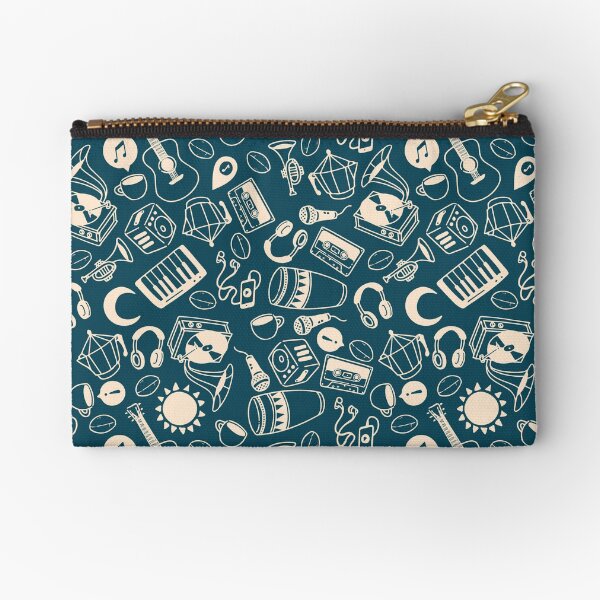 AM: PM graph, variant 1 Zipper Pouch