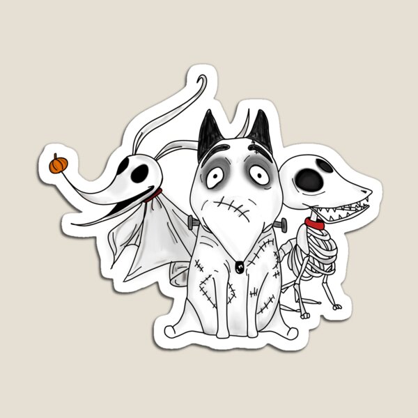Item preview, ZERO, SCRAPS and SPARKY dog Tim Burton Movies designed and sold by Marvelupshop34.