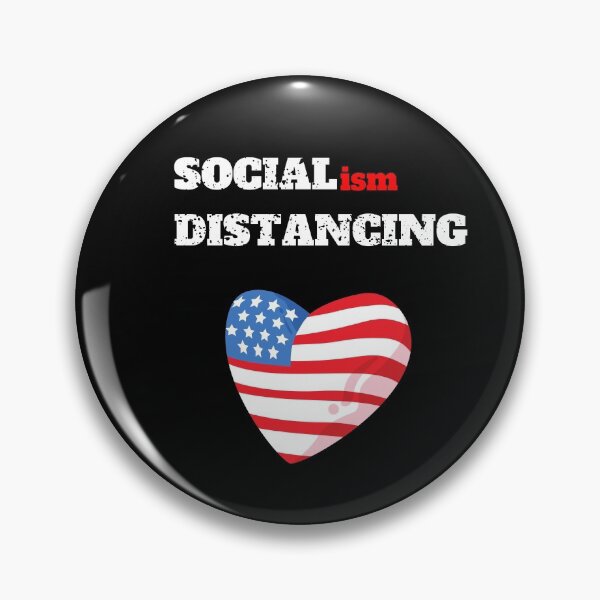 Item preview, SOCIALISM DISTANCING , Anti Socialism , Funny Social Distancing designed and sold by BECOOOL.
