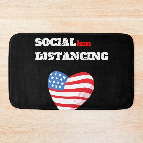 Item preview, SOCIALISM DISTANCING , Anti Socialism , Funny Social Distancing designed and sold by BECOOOL.