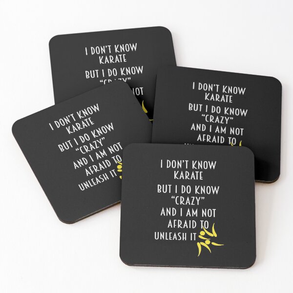 Item preview, I Don't Know Karate But I Do Know Crazy - Not Afraid to Unleash it designed and sold by ColorfulMystic.