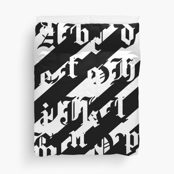 Alphabet Graffiti Duvet Cover
