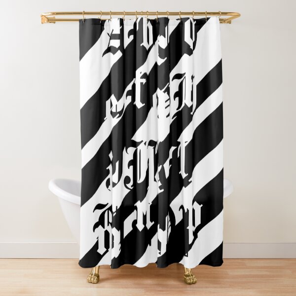 Alphabet Graffiti Shower Curtain