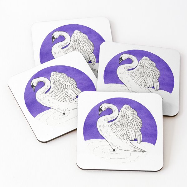 Item preview, Inktober 2020: Swan designed and sold by Pamela Sommer.