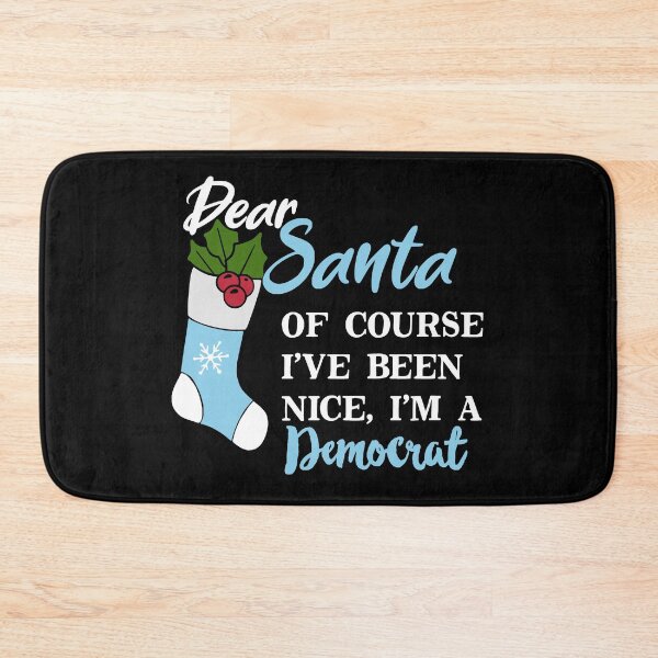 Item preview, Dear Santa I've Been Nice I'm A Democrat Funny Christmas designed and sold by RainbowPandas.