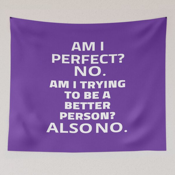 Item preview, Am i perfect? No am i trying to be a better person?  Also no. designed and sold by Aleekr1.
