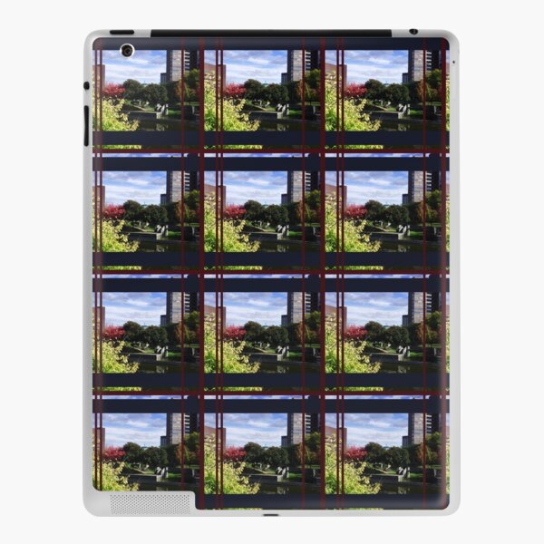 City Pattern, Layered Geometric Pattern, Landscape Photography by Courtney Hatcher iPad Skin