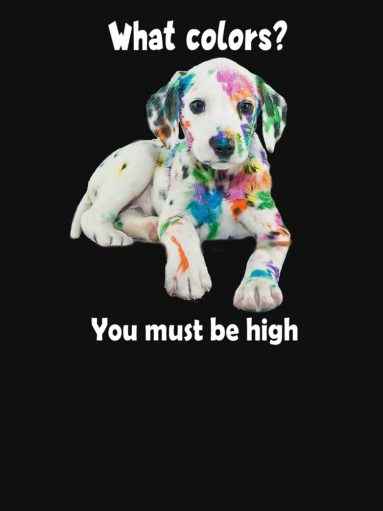 Technicolor Puppy Party Shirt (dark apparel) by mikepil