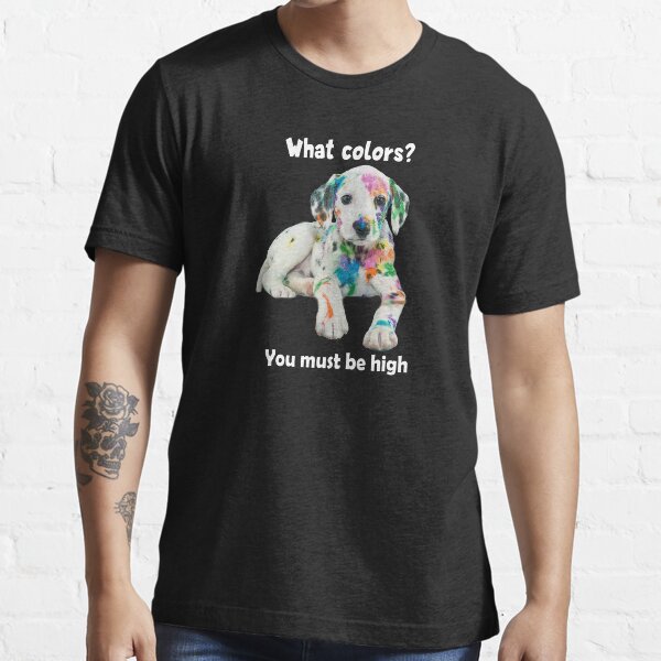 Technicolor Puppy Party Shirt (dark apparel) Essential T-Shirt