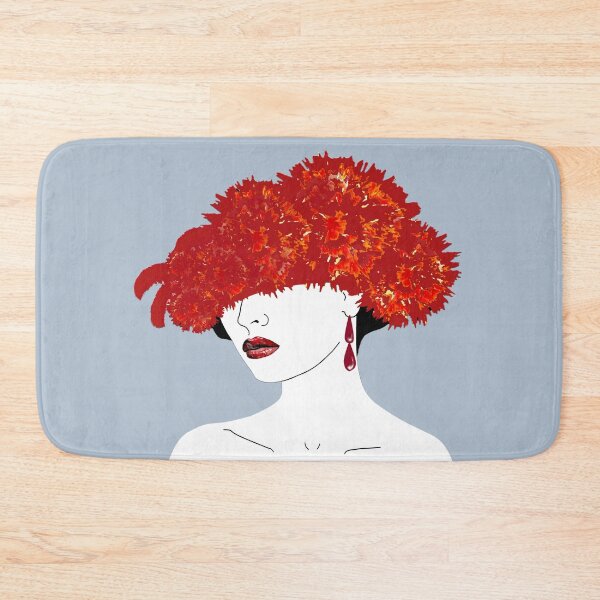 Item preview, Woman, portrait, red hat designed and sold by voicivoila.