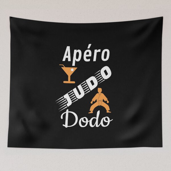 Item preview, apero judo dodo humor gift for orange black background designed and sold by sex-sansbol.