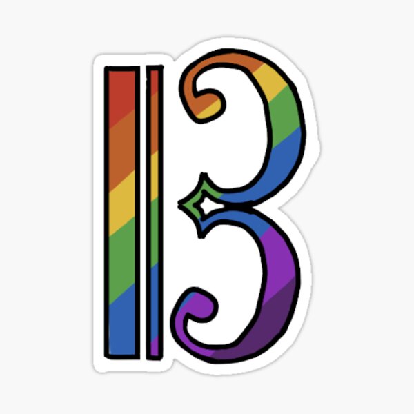 3 Rainbow Sticker