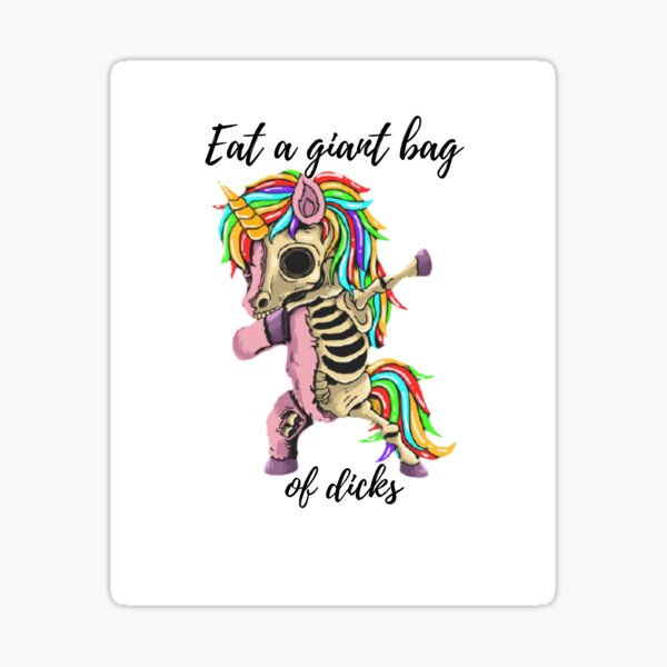 Eat A Giant Bag of Dicks Tee Funny Unicorn' Computer Backpack