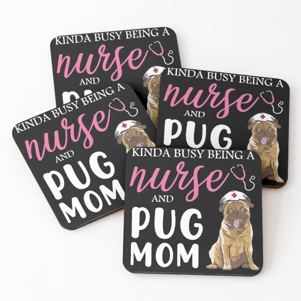 Item preview, nurse and pug mom gift  designed and sold by abdellaoui.