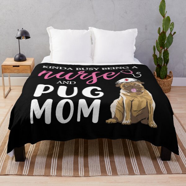 Item preview, nurse and pug mom gift  designed and sold by abdellaoui.