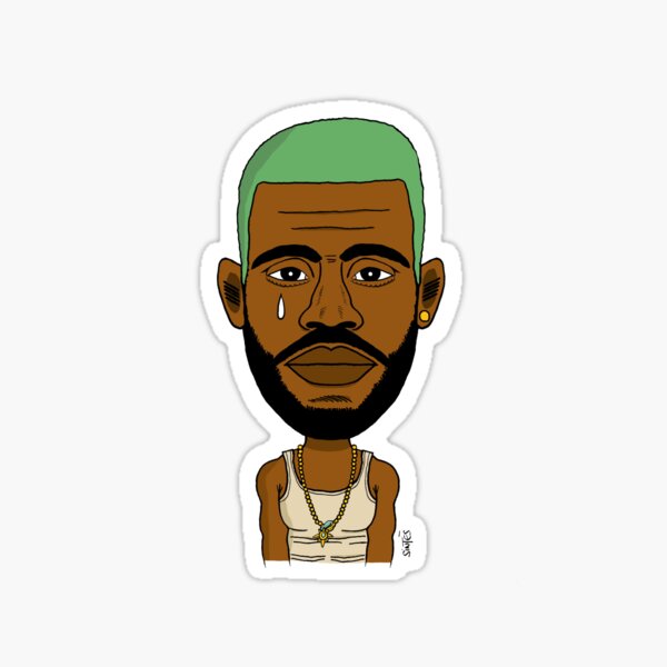Portrait dessiné de Frank. Sticker