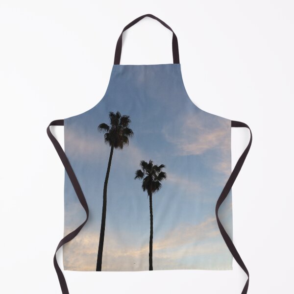 Item preview, Two Skinny Palm Trees in a Cloudy Blue Sky designed and sold by chelseapearl.