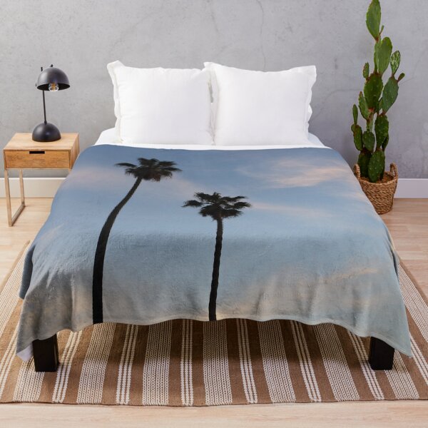 Item preview, Two Skinny Palm Trees in a Cloudy Blue Sky designed and sold by chelseapearl.
