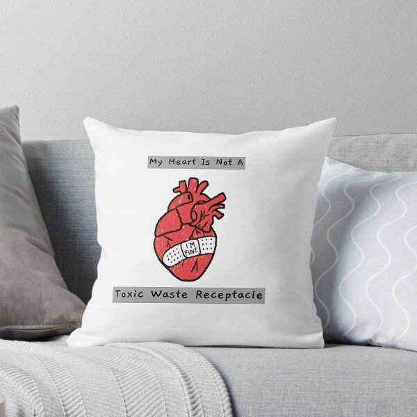 Item preview, My Heart Is Not A Toxic Waste Receptacle designed and sold by CharcoalBonsai.
