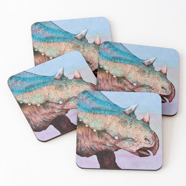 Item preview, Jurassic Dinosaur Chasmosaurus Watercolor Dominion illustration designed and sold by DebiPhillips.