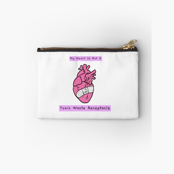 Item preview, My Heart Is Not A Toxic Waste Receptacle pink designed and sold by CharcoalBonsai.