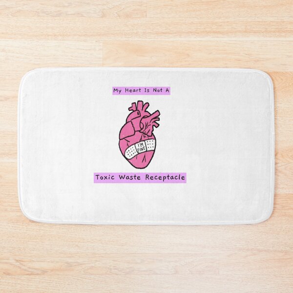 Item preview, My Heart Is Not A Toxic Waste Receptacle pink designed and sold by CharcoalBonsai.