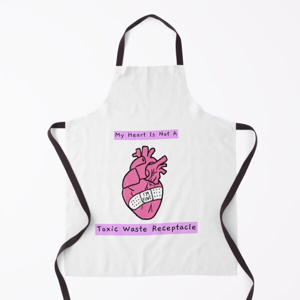 Item preview, My Heart Is Not A Toxic Waste Receptacle pink designed and sold by CharcoalBonsai.
