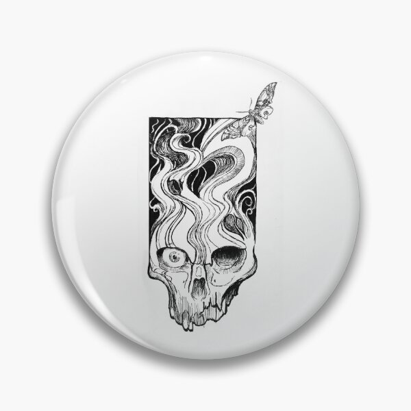 Item preview, Skull and Moth designed and sold by Elsterart.