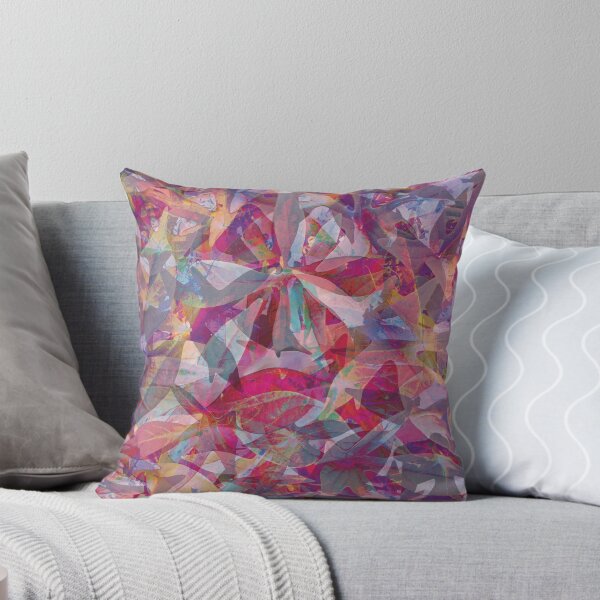 Item preview, Abstract Pink Flower Leaf Pattern designed and sold by Trixiloo.